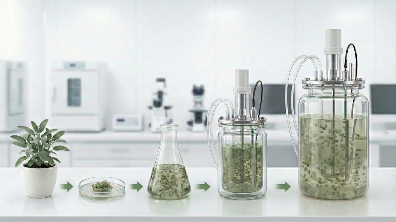 the steps of plant cell cultivation to produce bioactive ingredients